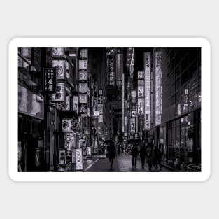 Shinjuku Nights Black and White Recolor Sticker